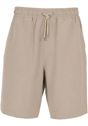 Giorgio Armani linen bermuda shorts - Neutrals