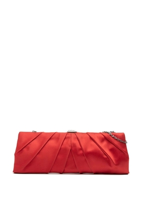 Valentino Garavani Pre-Owned 2000-2017 Satin Pleated Chain Evening Clutch shoulder bag - Red