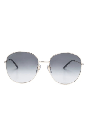 Gucci Eyewear round-frame metal sunglasses - Gold