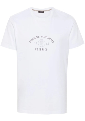 Peserico logo-print cotton T-shirt - White