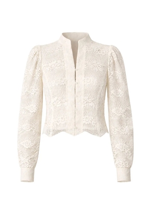 TWINSET macramé-lace jacket - White