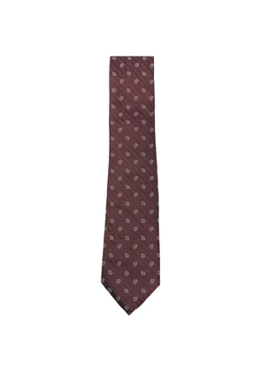 Zegna patterned tie - Red