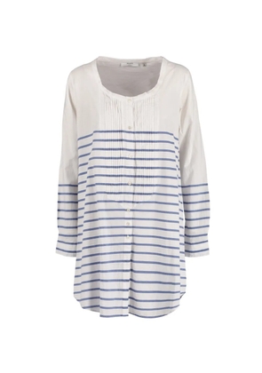 Aglini striped shirt dress - White