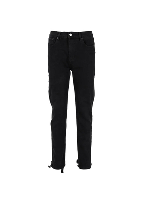 Balenciaga Pre-Owned distressed hem cotton jeans - Black