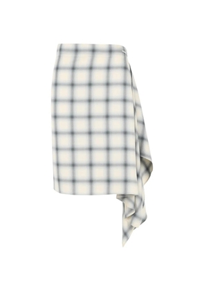 Coperni checkered asymmetrical skirt - Neutrals