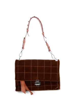 Nº21 flap-closure shoulder bag - Brown