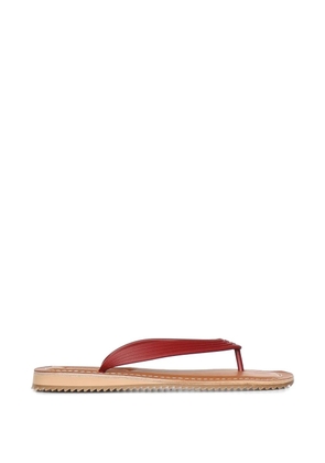 Miu Miu Pink ribbed sandals - Red
