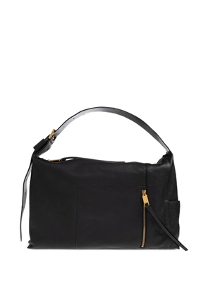 AllSaints zip-fastening leather shoulder bag - Black