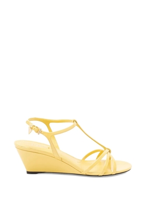 Prada patent-leather sandals - Yellow