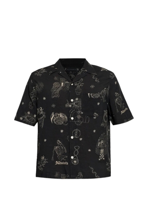AllSaints graphic-print shirt - Black