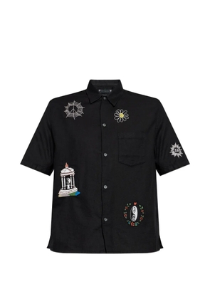 AllSaints embroidered shirt - Black
