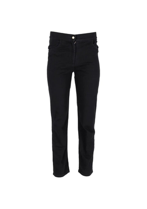 Balmain Pre-Owned button-fastening skinny jeans - Black