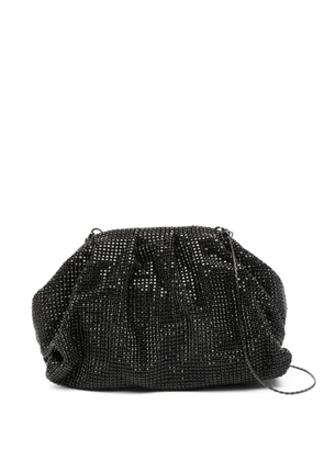 TWENTY FOURHAITCH Petra crystal-embellished clutch bag - Black