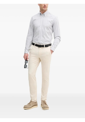 BOSS slim-fit cotton trousers - Neutrals