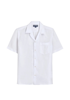Vilebrequin linen bowling shirt - White