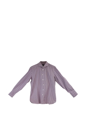 Tom Ford Vintage striped button-down cotton shirt - Purple
