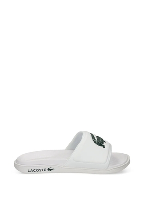 Lacoste logo slide - White