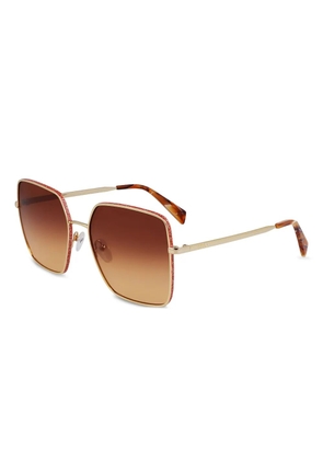 LIU JO square-frame sunglasses - Gold