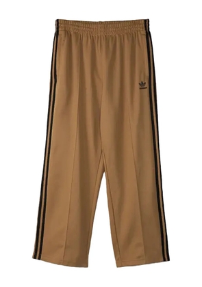 adidas three-stripe track pants - Brown