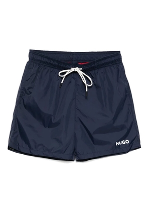HUGO logo swim shorts - Blue