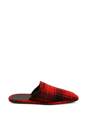 Balenciaga Pre-Owned tartan embroidered slippers