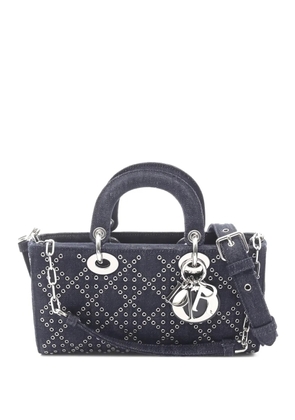 Christian Dior Pre-Owned 2010s medium Lady D-Joy denim studded tote bag - Blue