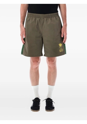 adidas x Brain Dead emblem-embroidered shorts - Brown