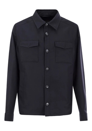 Herno flap-pockets button-fastening shirt jacket - Blue