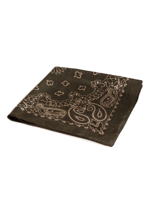 Golden Goose paisley-print silk scarf - Green