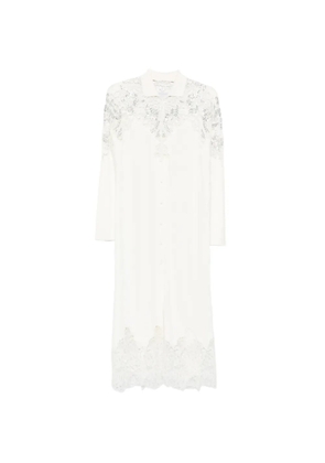 Ermanno Scervino lace-detail midi dress - White