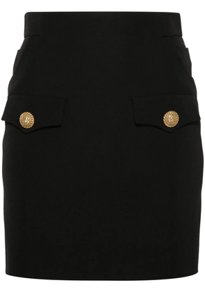 Balmain virgin wool mini skirt - Black