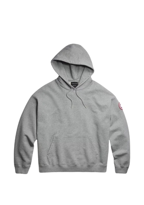Canada Goose logo-patch hoodie - Grey