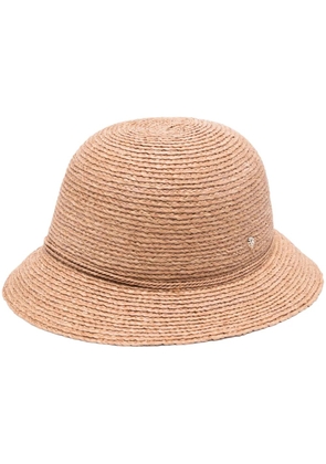 Helen Kaminski bow-detailing raffia sun hat - Neutrals