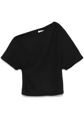 Róhe asymmetric-neck blouse - Black