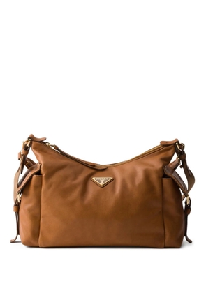 Prada Explore large nappa leather bag - Brown