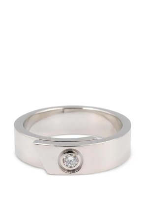 Cartier 2010s Anniversary diamond embellished ring - Silver
