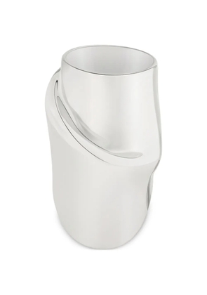 Courrèges logo-detail ring - Silver