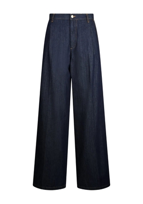 LIU JO pleat-detail flared jeans - Blue