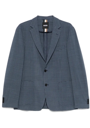BOSS Prince-of-Wales-check blazer - Blue