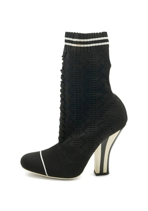 Fendi Pre-Owned Rockoko ankle-length boots - Black