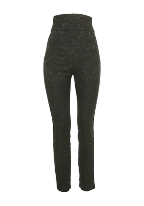 Dolce & Gabbana Pre-Owned jacquard side-trim trousers - Black
