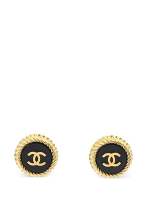 CHANEL Pre-Owned 1986-1988 Coco Mark earrings - Gold