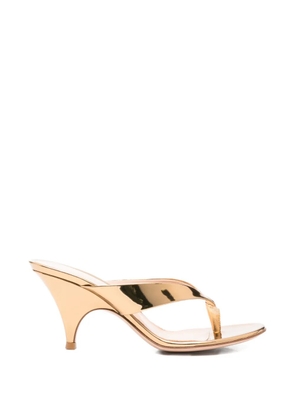 Gianvito Rossi silk sandals - Gold