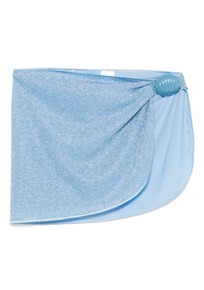 Oséree lurex-detail sarong - Blue