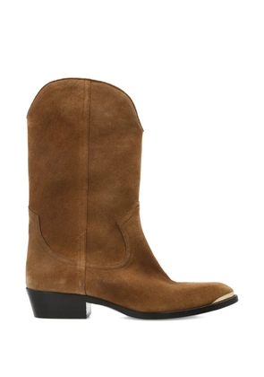 ISABEL MARANT Elbana toe cap cowboy boot - Brown