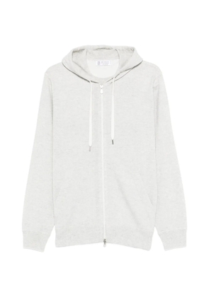 Brunello Cucinelli zip-up hoodie - Grey