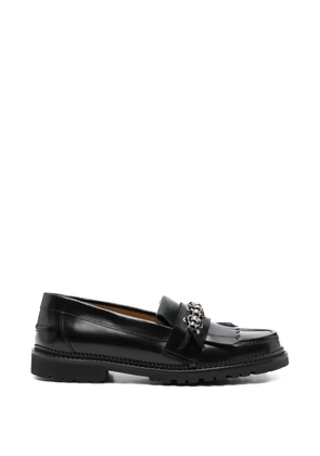 Toga Virilis chain-tassel leather loafers - Black