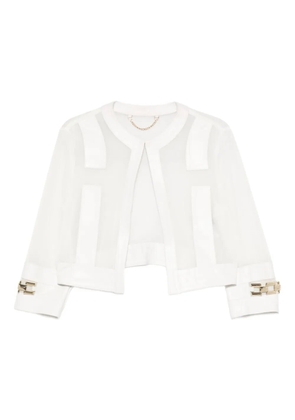 TIMOTEA chain-detail jacket - White