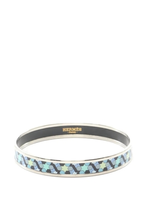 Hermès Pre-Owned 10s Enamel PM cloisonne enamel bangle - Silver