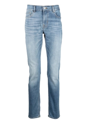 7 For All Mankind mid-rise straight-leg jeans - Blue